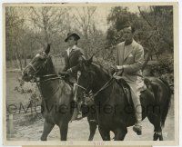 4m340 FALCON IN DANGER 8.25x10 still '43 Tom Conway & Jean Brooks tracking crime on bridle path!