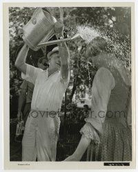 4m778 SOUND OF MUSIC candid 8x10.25 still '65 Julie Andrews gets soaked preparing for a scene!