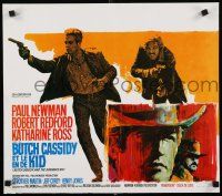 4p374 BUTCH CASSIDY & THE SUNDANCE KID Belgian '69 Newman & Redford + cool different artwork!