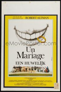 4p473 WEDDING Belgian '78 Robert Altman, Carol Burnett, Mia Farrow, cast portrait!