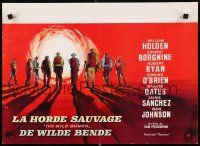 4p476 WILD BUNCH Belgian '69 Sam Peckinpah cowboy classic, cool Ray artwork!