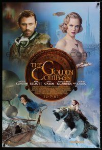 4p018 GOLDEN COMPASS advance DS Canadian 1sh '07 Nicole Kidman, Daniel Craig, Richards, Eva Green!