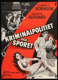 4p838 VICE SQUAD Danish '54 Edward G. Robinson, film noir that stops you like a slug in the chest