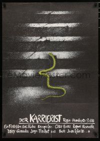 4p101 SUCCESSFUL MAN East German 23x32 '88 Un hombre de exito, Cesar Evora, cool art of snake!