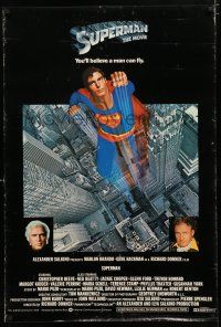 4p123 SUPERMAN English 1sh '78 comic book hero Christopher Reeve, Gene Hackman & Brando!