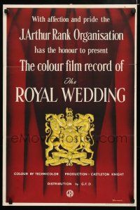 4p103 ROYAL WEDDING PRESENTS English double crown '48 documentary featuring Queen Elizabeth II!