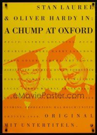 4p073 CHUMP AT OXFORD German R90s great image of Laurel & Hardy wearing cap and gown!