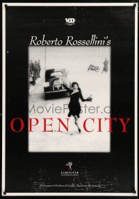 4p480 OPEN CITY Italian 1sh R80s Roberto Rossellini's Roma, Citta Aperta, Anna Magnani, Fabrizi