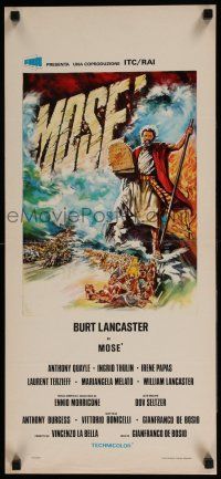4p553 MOSES Italian locandina '74 Burt Lancaster, a man of wisdom & strength crushed an empire!