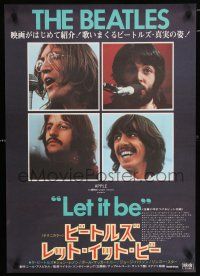 4p700 LET IT BE Japanese '70 Beatles, John Lennon, Paul McCartney, Ringo Starr, George Harrison!