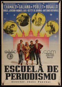 4p213 ESCUELA DE PERIODISMO Spanish '56 Jesus Pascual's sports boxing, bullfighting, more!
