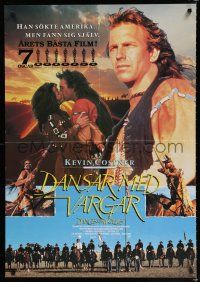 4p052 DANCES WITH WOLVES Swedish '90 Kevin Costner & Native American Indians, different images!