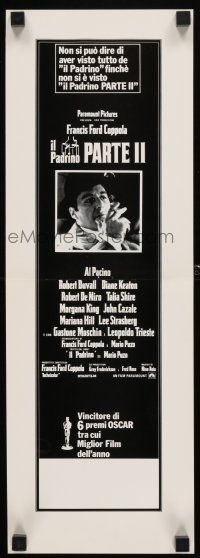 4p026 GODFATHER PART II Italian Swiss '74 Al Pacino in Francis Ford Coppola classic crime sequel!