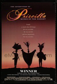 4r018 ADVENTURES OF PRISCILLA QUEEN OF THE DESERT DS 1sh '94 silhouette of Stamp, Weaving, Pearce!