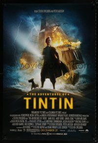 4r020 ADVENTURES OF TINTIN advance DS 1sh '11 Steven Spielberg's version of the Belgian comic!