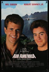 4r026 AIR AMERICA int'l 1sh '90 Mel Gibson & Robert Downey Jr. are flying for the CIA!
