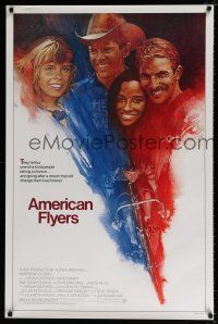 4r043 AMERICAN FLYERS 1sh '85 Kevin Costner, David Grant, bicyclist cycling on bike art by Grove!