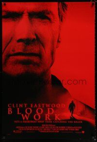 4r097 BLOOD WORK DS 1sh '02 Clint Eastwood directs & stars, Jeff Daniels!