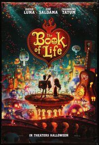 4r104 BOOK OF LIFE style A teaser DS 1sh '14 Diego Luna, Zoe Saldana, Channing Tatum!