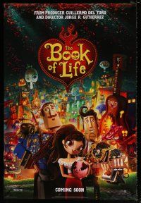 4r106 BOOK OF LIFE style I-ALT int'l teaser DS 1sh '14 Diego Luna, Zoe Saldana, Channing Tatum!