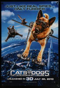 4r137 CATS & DOGS: THE REVENGE OF KITTY GALORE teaser DS 1sh '10 James Marsden, animated action!