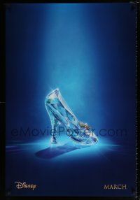 4r156 CINDERELLA teaser DS 1sh '15 great image of classic glass slipper!