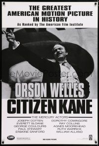 4r157 CITIZEN KANE 1sh R98 some called Orson Welles a hero, others called him a heel!