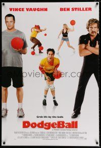 4r207 DODGEBALL style C int'l DS 1sh '04 Vince Vaughn, Ben Stiller, Rip Torn, a true underdog story