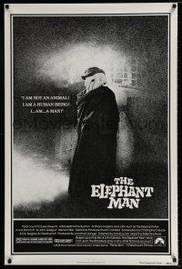 4r223 ELEPHANT MAN 1sh '80 John Hurt is not an animal, Anthony Hopkins, directed by David Lynch!