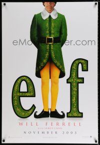 4r225 ELF teaser DS 1sh '03 Jon Favreau directed, James Caan & Will Ferrell in Christmas comedy!