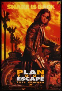 4r231 ESCAPE FROM L.A. teaser DS 1sh '96 John Carpenter, Kurt Russell is back as Snake Plissken!