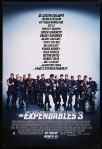 4r244 EXPENDABLES 3 advance DS 1sh '14 Sylvester Stallone, Mel Gibson, Jet Li & all-star cast!