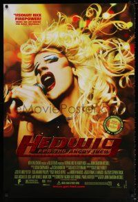 4r340 HEDWIG & THE ANGRY INCH foil title DS 1sh '01 transsexual punk rocker James Cameron Mitchell