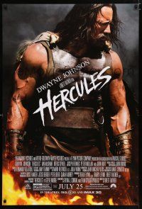 4r342 HERCULES advance DS 1sh '14 cool image of Dwayne Johnson in the title role!