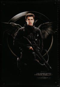 4r368 HUNGER GAMES: MOCKINGJAY - PART 1 teaser DS 1sh '14 image of Liam Hemsworth as Gale!