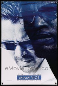 4r497 MIAMI VICE teaser DS 1sh '06 cool image of Jamie Foxx & Colin Farrell as Crockett & Tubbs!