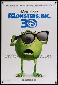 4r514 MONSTERS, INC. advance DS 1sh R12 best Disney & Pixar computer animated CGI cartoon!