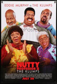 4r559 NUTTY PROFESSOR 2 advance DS 1sh '00 great image of Eddie Murphy as entire Klump family!