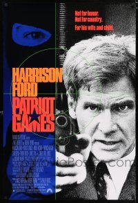4r576 PATRIOT GAMES 1sh '92 Harrison Ford is Jack Ryan, from Tom Clancy novel!