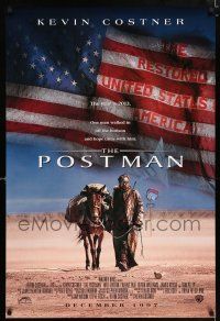 4r602 POSTMAN advance 1sh '97 cool post-apocalyptic image of Kevin Costner!