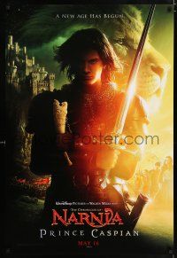 4r608 PRINCE CASPIAN teaser DS 1sh '08 Ben Barnes in the title role, cool fantasy imagery, Narnia!