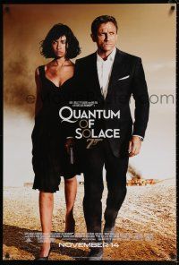 4r622 QUANTUM OF SOLACE advance 1sh '08 Daniel Craig as James Bond + sexy Olga Kurylenko!