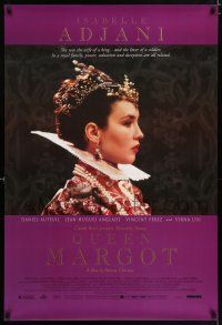 4r627 QUEEN MARGOT 1sh '94 La Reine Margot, super close up of beautiful Isabelle Adjani!