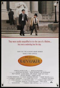 4r632 RAINMAKER 1sh '97 great image of Matt Damon & Danny DeVito, from John Grisham novel!
