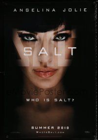 4r675 SALT teaser DS 1sh '10 portrait of sexy Angelina Jolie in title role, Liev Schreiber!