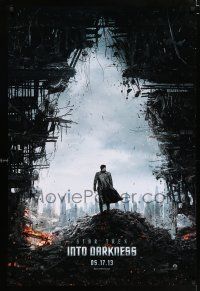 4r729 STAR TREK INTO DARKNESS teaser DS 1sh '13 cool image of rubble & Benedict Cumberbatch!