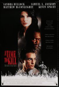 4r770 TIME TO KILL DS 1sh '96 Matthew McConaughey, Sandra Bullock, Samuel L. Jackson!