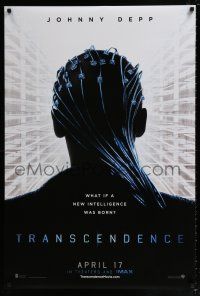4r789 TRANSCENDENCE April 17 teaser DS 1sh '14 Johnny Depp, Kate Mara, Morgan Freeman, Murphy