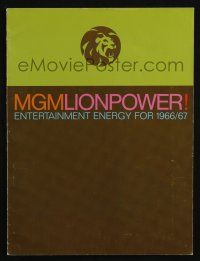 4s011 MGM 1966-67 campaign book '66 2001 A Space Odyssey, Blow-Up, Fearless Vampire Killers +more!
