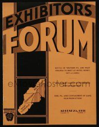 4s022 EXHIBITORS FORUM exhibitor magazine August 25, 1931 Richard Talmadge in Scareheads!